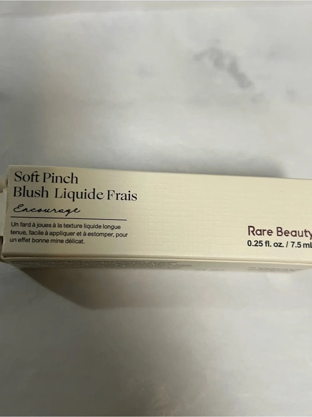 Rare Beauty Soft Pinch Liquid Blush shade Encourage Dewy soft neutral pink